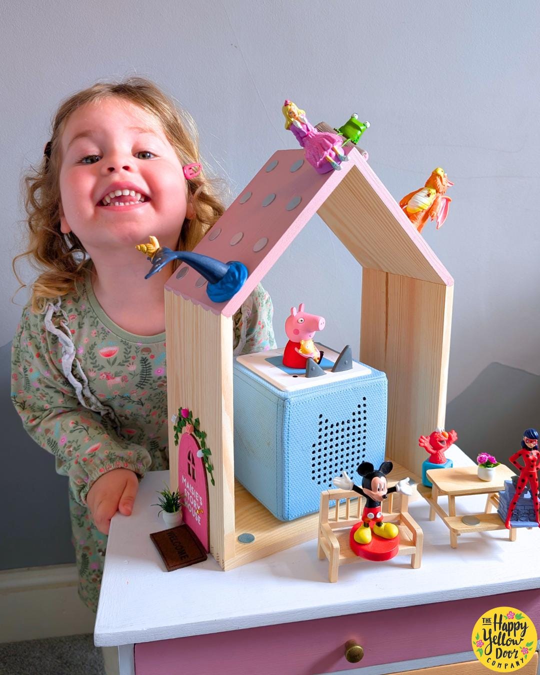 Personalised Wooden Tonie House | Tonie Storage & Play House for Kids | Gift for 3–6 Year Olds
