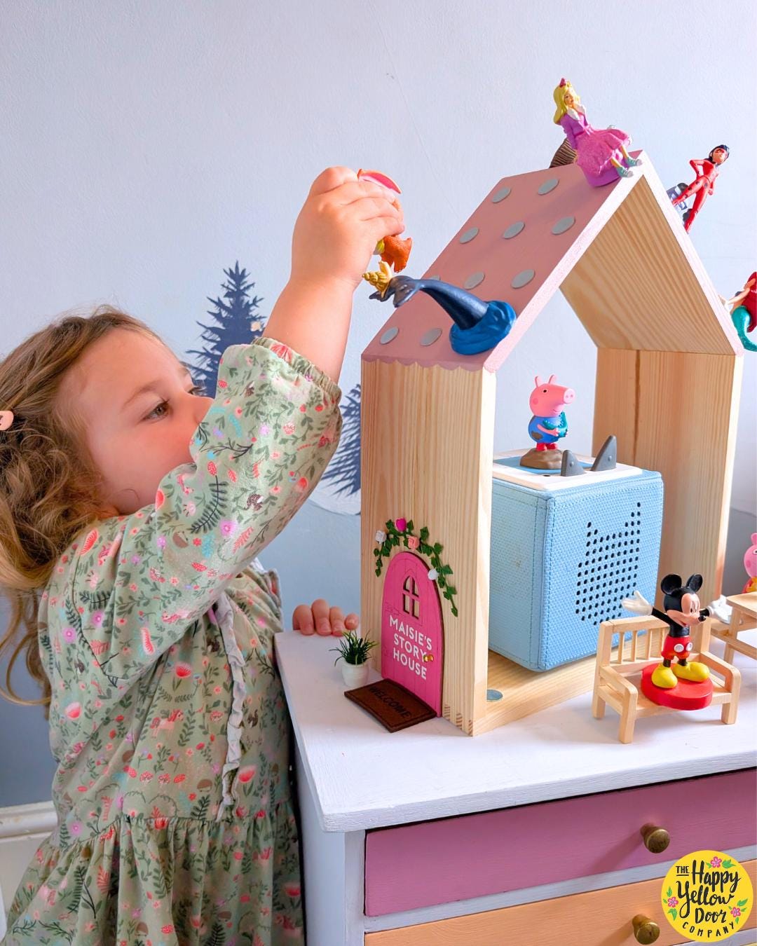 Personalised Wooden Tonie House | Tonie Storage & Play House for Kids | Gift for 3–6 Year Olds