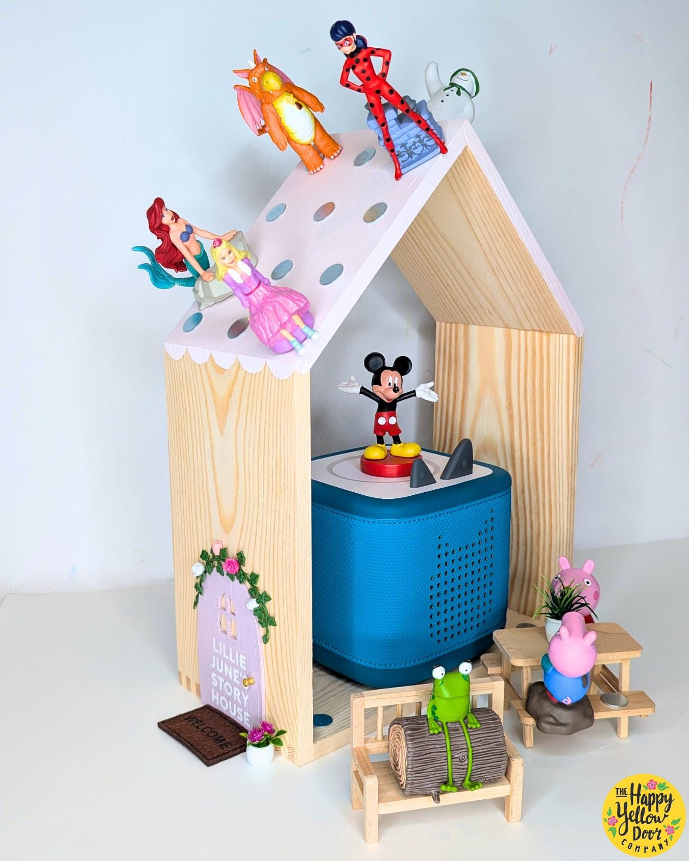 Personalised Wooden Tonie House | Tonie Storage & Play House for Kids | Gift for 3–6 Year Olds